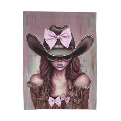 Coqueta Vaquera Manta Coqueta Estética Western Coqueta Tirar Ropa de Cama Decoración Foto 1 de 4