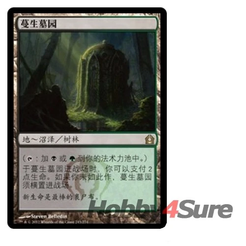 Chinese Overgrown Tomb M/NM Magic: The Gathering MTG Return To Ravnica - Image 1 of 1