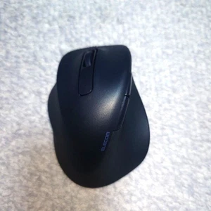 ELECOM EX-G Wireless Mouse M-XGXL31DBS Left-Handed PC Gaming Used Black - Picture 1 of 6
