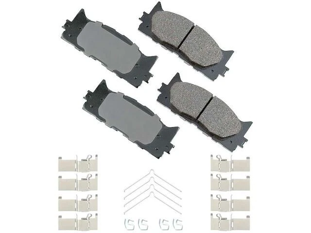 Juego de pastillas de freno delanteras Akebono 26644RZDT 2013 2016 2014 para Toyota Camry 2007-2017 Foto 1 de 2
