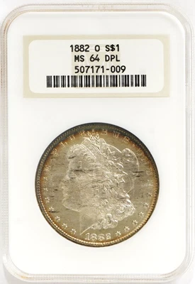 1882 O Morgan Silver Dollar NGC MS-64 DPL - Image 1 of 4