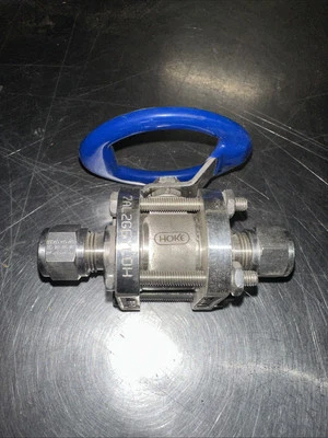 3/8" Tube 3-Piece SS Ball Valve (2500 PSIG) Hoke 7AL2G6YLOH SWAGELOK Valves