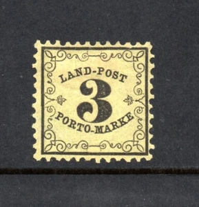 Baden (Germany) 1862 old Landpost stamp (Michel LP 2) nice MLH - Picture 1 of 2