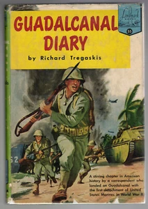 LANDMARK #55 - GUADALCANAL DIARY, Richard Tregaskis (1955 HB/DJ) VG/G - Foto 1 di 10