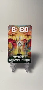 2020 National Championship LSU vs Clemson Card Authentic - Picture 1 of 2