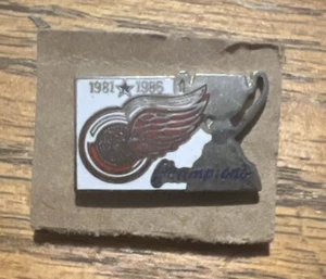 Adirondack Redwings Lapel Pin 1981 1986 Calder Cup Champions AHL Official Pin - Picture 1 of 4
