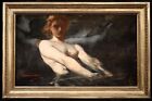 BENJAMIN CONSTANT (1845 1902) SIGNED FRENCH OIL CANVAS STUDY OF WOMEN SUPERB