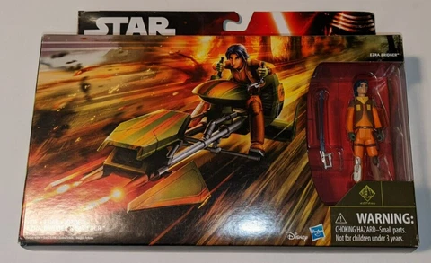 Star Wars Ezra Bridger w/ Speeder Rebels Action Figure 3.75 Cover
