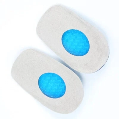 Cojines de talón de silicona unisex para pies almohadillas delgadas plantillas para zapatos alivia el dolor de pies Foto 1 de 2