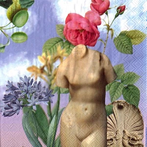 Serviettes en papier Vénus de Milo statut art. Napkins Venus of Milo statue - Picture 1 of 1