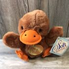 Soft Classics Toys R Us 8” Duck Plush Orange Rust Vintage 1995 Preowned