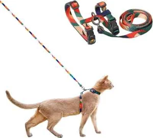 Juego de correas de arnés para gatos a prueba de escape arnés ajustable para gatitos grandes gatos pequeños - Imagen 1 de 14