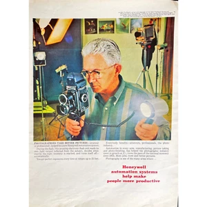 Honeywell Automation Systems Vintage Print Ad Retro Photography Memorabilia Ad - Bild 1 von 2