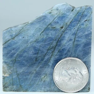 Losa de labradorita de Madagascar pulida facial / 2,37" (60 mm) / 3,2 oz (90 gr) 1663 - Imagen 1 de 12