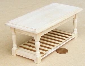 Dolls House Natural Finish Wood Kitchen Table 1:12 Scale Furniture 071 tumdee - Picture 1 of 7