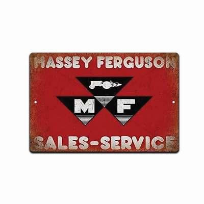 VINTAGE looking Massey Ferguson Tractor 8X12 Rustic METAL NOVELTY  SIGN - Image 1 of 4