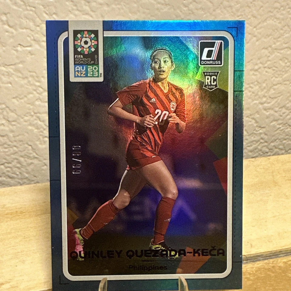 2023 Donruss Women's World Cup Quinley Quezada-Keca Blue Rookie RC /99 - Image 1 of 4