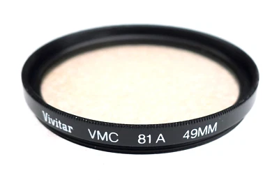 49mm Vivitar (Tiffen) 81A Warming CC Filter - MULTI COATED - NEW - Image 1 of 4