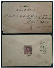 1926 Ceylon Cover ties 6c violet KGV stamp cancelled Colombo