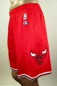Chicago Bulls Champion NBA Shorts Large NWT vtg RARE 90s MJ Pippen Rodman Big 3 - Picture 1 of 4