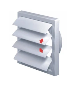 Duct Gravity Flaps 150mm 6" Wall Outlet Ventilation Cover Pipe Air Vent Grille - Picture 1 of 3