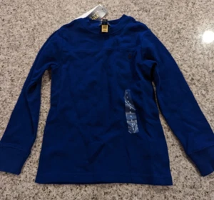 Ralph Lauren kids Blue size 5 sweatshirt/ shirt waffle knit - Picture 1 of 11
