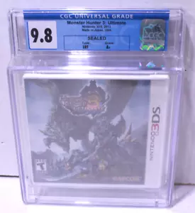 Monster Hunter 3 Ultimate (Nintendo 3DS, 2013) Graded CGC 9.8 A+ Seal Capcom - Picture 1 of 11