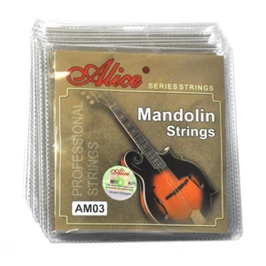 10 Sets Alice AM03 Mandolin Strings Super Light Steel Silver-plated Copper Alloy - Picture 1 of 6