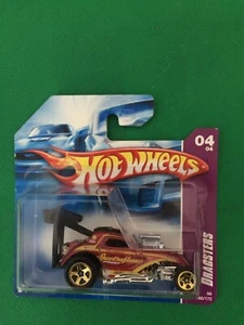 Hot Wheels Fiat 500 #160 HW 08' Team Drag Racing Dark Red SHORT CARD RARE B161 - Picture 1 of 8