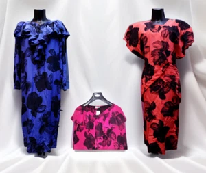 Vestito Donna Estate Pura Seta Fiori Vintage Originale Made In Italy Luisa® New - Picture 1 of 47