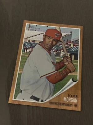2011 Topps Heritage Chrome Refractor /562 #C82 NYJER MORGAN Washington Nationals — 第 1/3 张图片