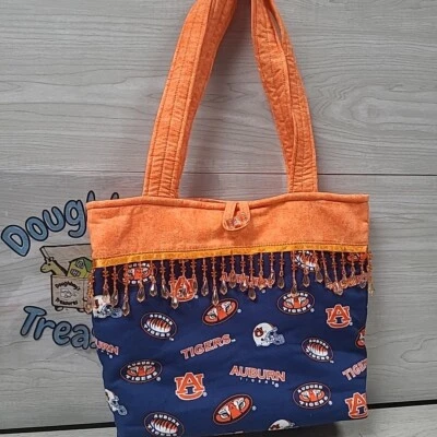Auburn University Tigers Double Strap Purse Handbag 11x9x3.5 NEW NWOT - Image 1 of 4