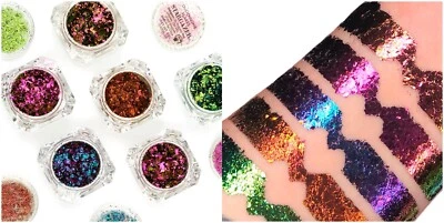 Stargazer Glitter Eyeshadow Duochrome Flakes Metallic Eye Lip Colour Shift - Image 1 of 4