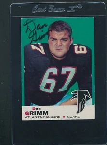 1969 Topps #46 Dan Grimm Falcons Signed Auto *D7399 - Picture 1 of 1
