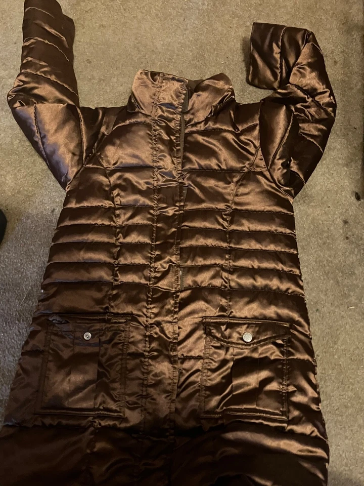 faded glory youth girls size medium gold puffer coat - Image 1 of 1