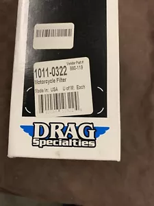 Drag Specialties Reusable High Performance Air Filter 1011-0322 - Picture 1 of 3