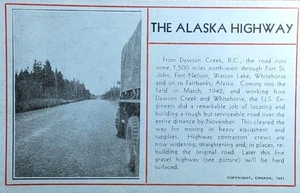 c1943 Picture Postcard ~ The Alaskan Highway ~ #-7532 - Picture 1 of 11