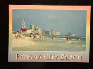 Moto acuática vintage postal Panama City Beach Florida Hobbie Cat 440 años 80’s - Imagen 1 de 2