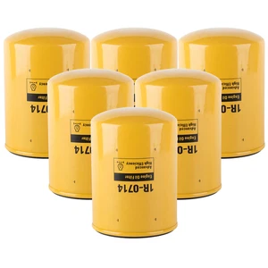 6Pcs Oil Filter 1R0714 1R-0714 For KOBELCO 2446R332D2 2451U3331 ME084530 - Picture 1 of 6