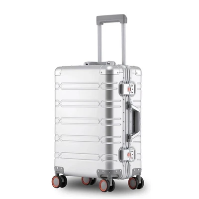 Bagagem de mão toda em alumínio, cantos de metal reforçados para viagens de negócios, ... - Imagem 1 de 4