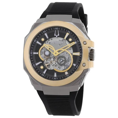 Автоматические мужские часы Bulova Maquina 98A310 с серым циферблатом - Изображение 1 из 3