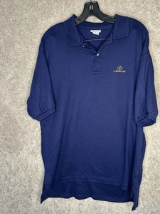 Lexus Polo Shirt Collard Navy Xl Made In USA - Picture 1 of 5