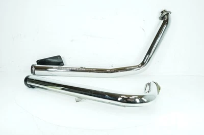 Harley Softail 2004 estándar OEM sistema de escape cabezal tubo Rinehart y soporte Foto 1 de 4