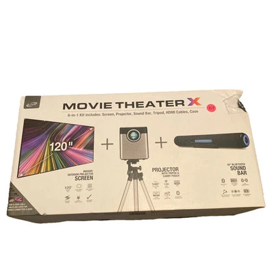 iLive Movie Theater X, Includes Projector, Screen, Soundbar, Tripod & Cables - Image 1 of 3