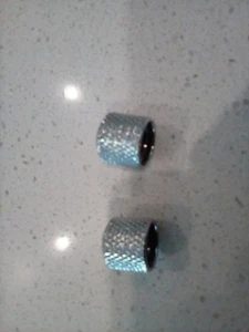 2pcs Set Metal Guitar Dome Knobs Chrome fit Telecaster or Bass Knob - Picture 1 of 5