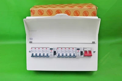 Wylex 10 Way Dual RCD High Integrity Metal Consumer Unit Fully Loaded (D1009) - Image 1 of 4