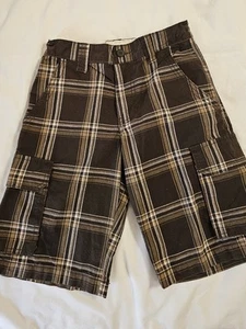 Boy's Old Navy Multi-Brown Toned Cargo Shorts With Adjustable Waist, Size 8 - Picture 1 of 2