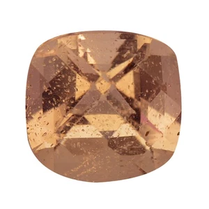 1.62 Cts FLASHING FIRE CUSHION (7 x 7 mm) NATURAL PEACH PINK MORGANITE GEMSTONES - Picture 1 of 5
