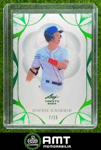 2024 Leaf Trinity #154 Owen Caissie Green 7/15 - Picture 1 of 3