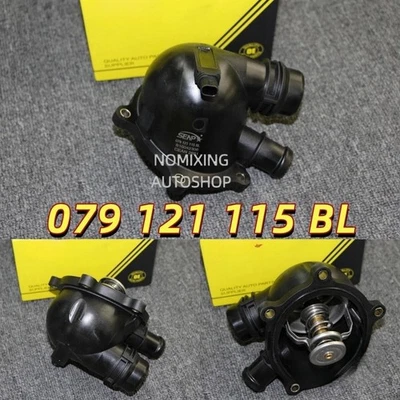 NEW Coolant Thermostat 079121115BL For Audi S6 S7 A8 S8 RS6 RS7 2012-2018 4.0T - Image 1 of 4